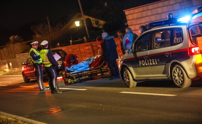 Mopedlenkerin bei Unfall auf der Traunuferstraße in Pucking verletzt