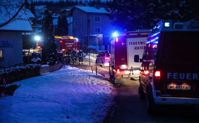 Feuerwehreinsatz durch starke Rauchentwicklung in Krenglbach