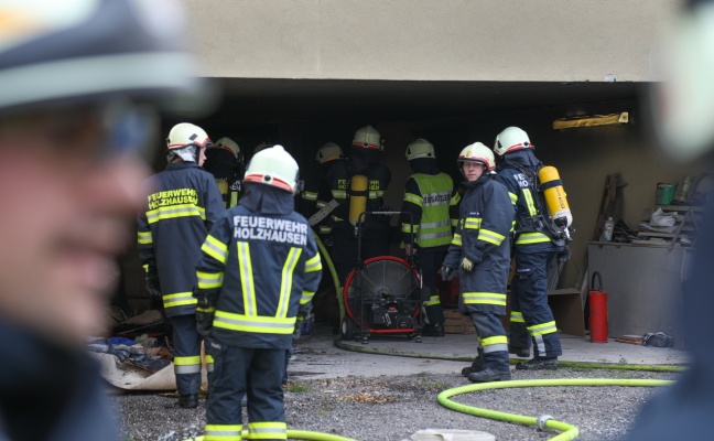 Brand im Heizraum eines Hauses in Holzhausen sorgt für Einsatz der Feuerwehr
