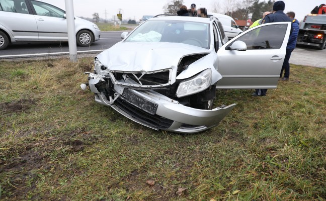 Verkehrsunfall in Gunskirchen endet glimpflich