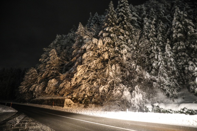 Lawinengefahr und Schneedruck sorgen für viele Straßensperren