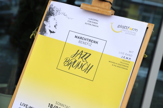 Gemütliche Stimmung beim Sozialprojekt "Jazzbrunch" zugunsten Nico (13) in Marchtrenk