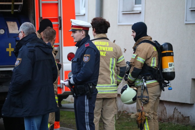 Ein Toter bei Wohnungsbrand in Linz-Neue Heimat