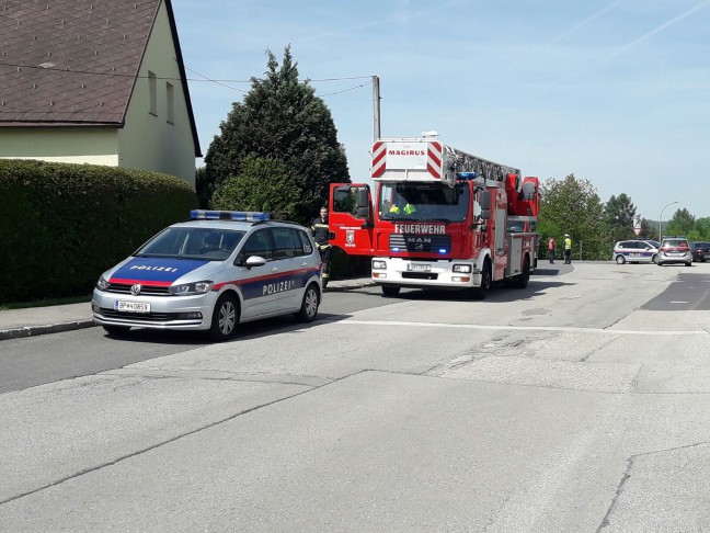 Größerer Einsatz der Feuerwehr bei Containerbrand in Steyr