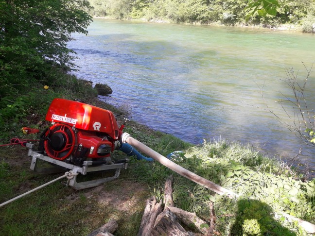 Schuppenbrand in Aschach an der Steyr griff auf angrenzende Huser ber