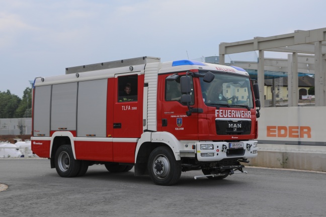 Vier Feuerwehren bei Brand in Kallham im Einsatz