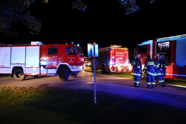 Brand auf Bauernhof in Thalheim bei Wels