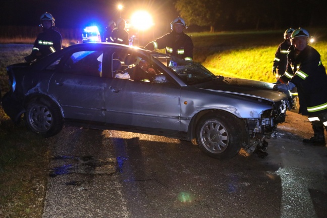 Autoberschlag in Pichl bei Wels endet glimpflich