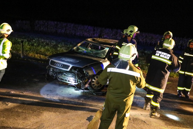 Autoberschlag in Pichl bei Wels endet glimpflich