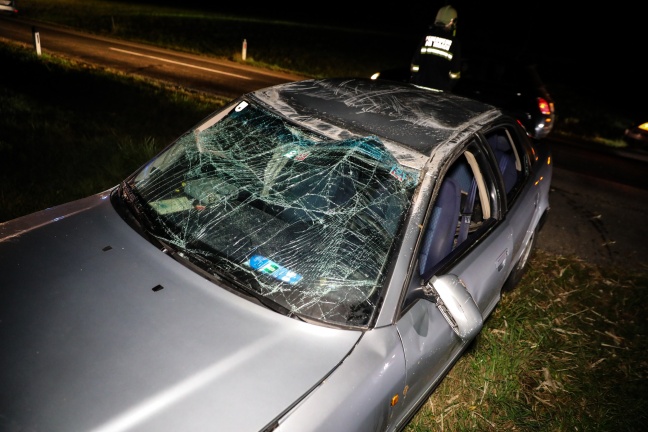 Autoberschlag in Pichl bei Wels endet glimpflich