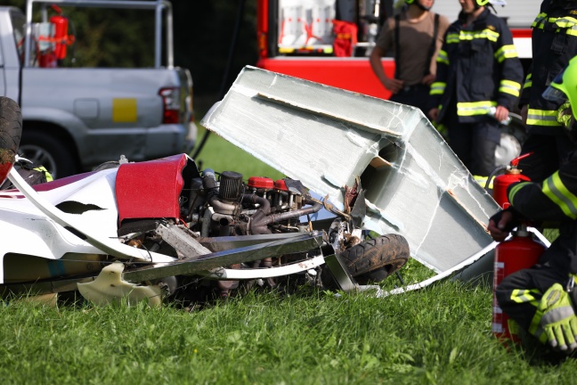 Tödlicher Absturz eines Gyrokopters am Flugplatz in Scharnstein
