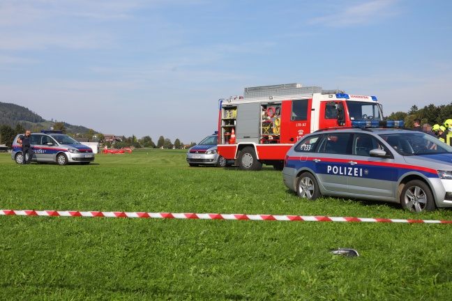 Tödlicher Absturz eines Gyrokopters am Flugplatz in Scharnstein
