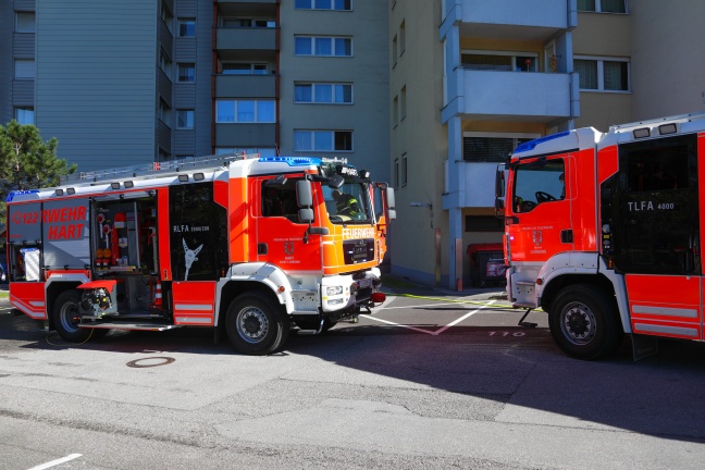 Hochhaus in Leonding bei Brand teilweise evakuiert