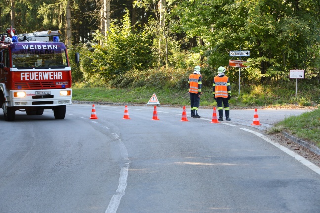 Verkehrsunfall auf der Innbachtalstraße in Weibern fordert zwei Verletzte