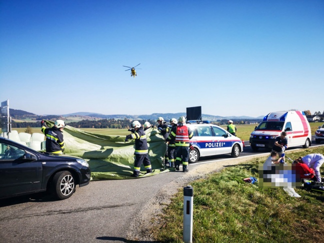 Motorradlenker bei Verkehrsunfall in Rainbach im Mühlkreis tödlich verletzt