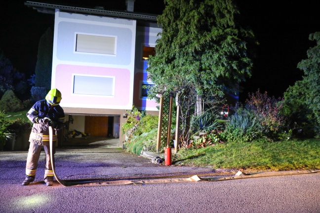 Defekte Heizungsanlage sorgt fr Einsatz der Feuerwehr bei Wohnhaus in Schlatt