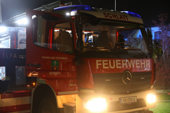 Defekte Heizungsanlage sorgt fr Einsatz der Feuerwehr bei Wohnhaus in Schlatt