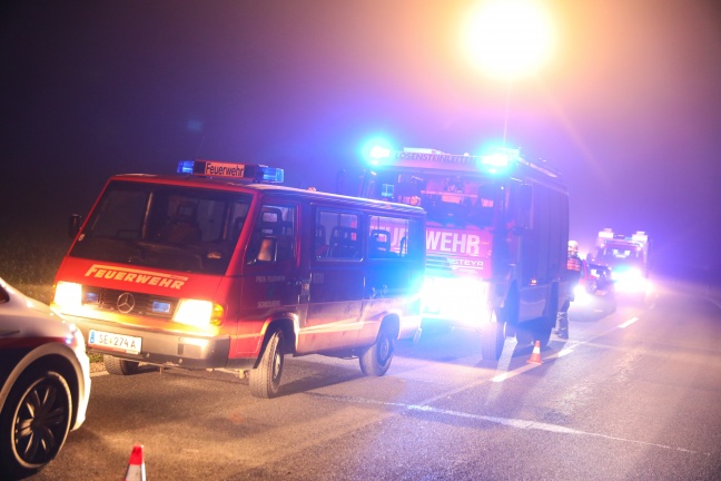 Autolenker bei Fahrzeugüberschlag in Schiedlberg schwer verletzt