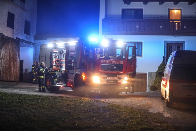 Sechs Feuerwehren bei Brand auf Bauernhof in St. Aegidi im Einsatz