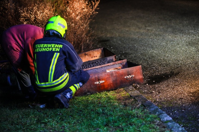 Drei Feuerwehren bei Brand in Neuhofen an der Krems im Einsatz