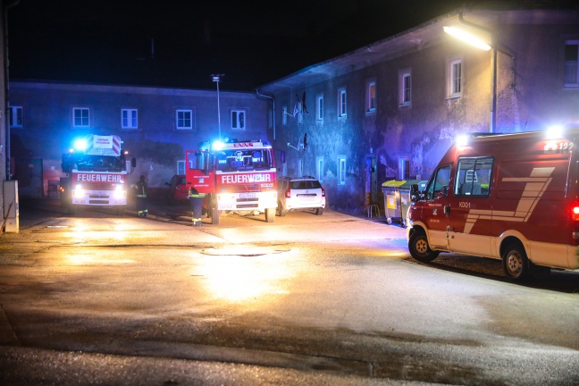 Sechs Verletzte bei Brand in Enns