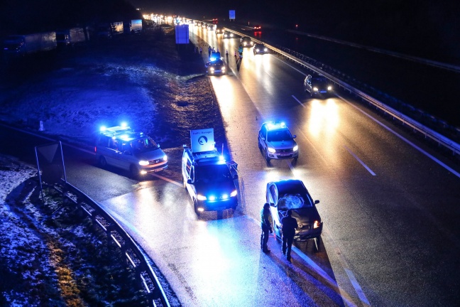 Person auf Innkreisautobahn bei Krenglbach von Auto erfasst und getötet