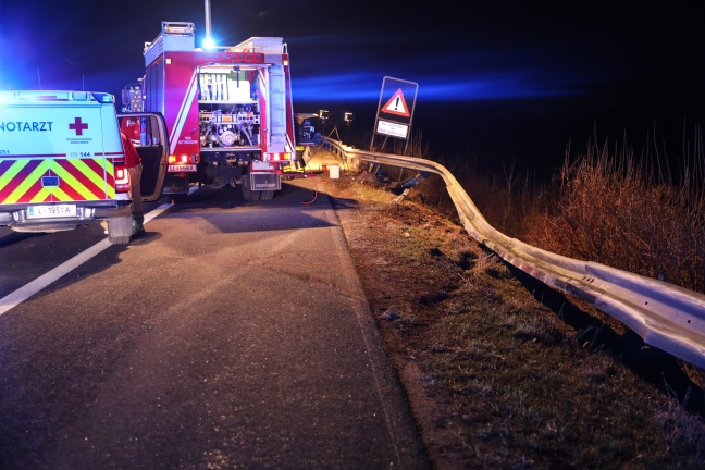 Tödlicher Crash auf Welser Autobahn bei Pucking