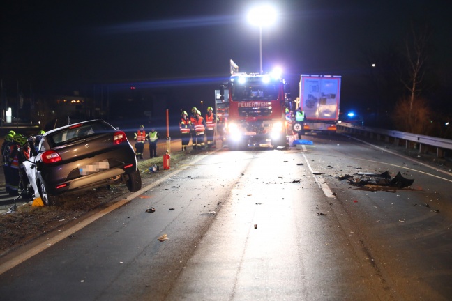 Tödlicher Verkehrsunfall auf Wiener Straße in Hörsching