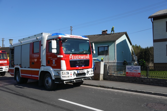 Fünf Feuerwehren bei Brand in Taufkirchen an der Trattnach im Einsatz