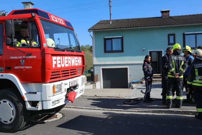 Fünf Feuerwehren bei Brand in Taufkirchen an der Trattnach im Einsatz