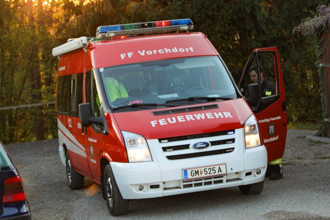 Zwei Feuerwehren bei Böschungsbrand in Vorchdorf im Einsatz