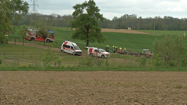 Tödlicher Unfall bei landwirtschaftlichen Arbeiten mit Traktor in Garsten