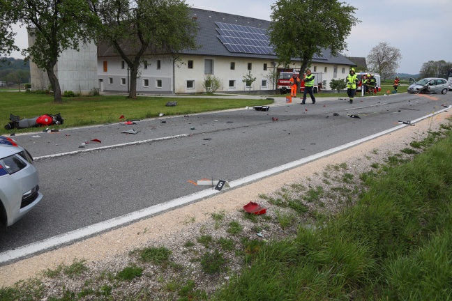 Motorradlenker bei Unfall in Rohr im Kremstal tödlich verunglückt