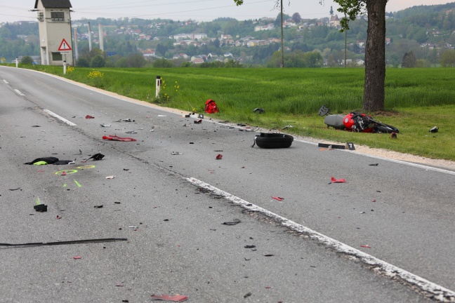 Motorradlenker bei Unfall in Rohr im Kremstal tödlich verunglückt