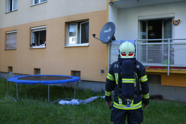 Küchenbrand in Wels-Pernau durch Feuerwehr rasch gelöscht