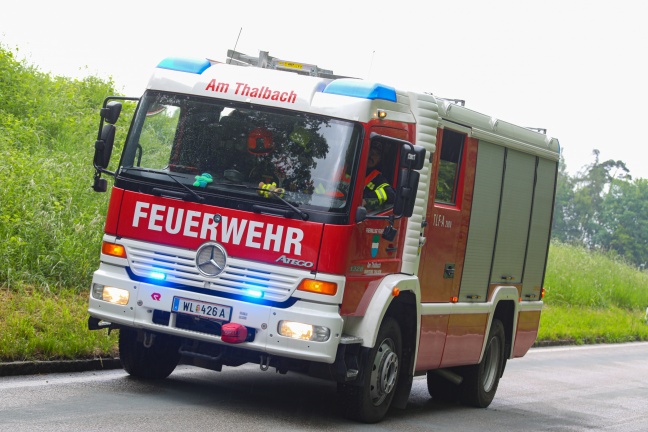 Fünf Kilometer lange Treibstoffspur in Wels-Land durch vier Feuerwehren gebunden