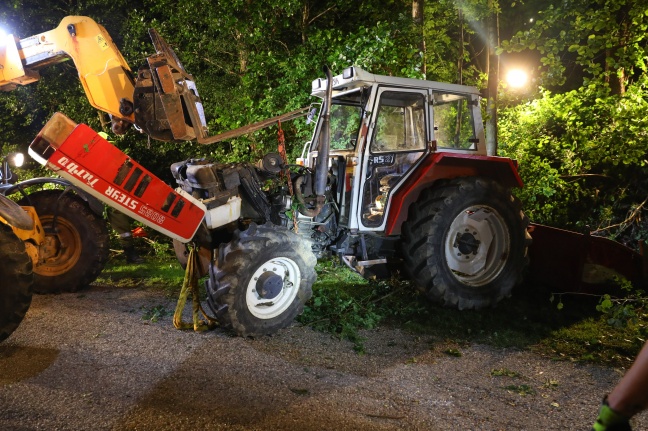 Landwirt starb nach Traktorabsturz in Steinbach an der Steyr
