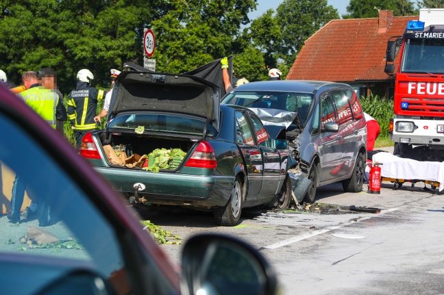 Autolenker starb bei Frontalcrash in St. Marienkirchen an der Polsenz