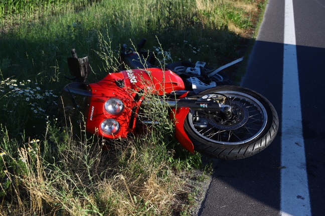 Motorradlenker bei Unfall auf Wallerner Strae in Pichl bei Wels verletzt