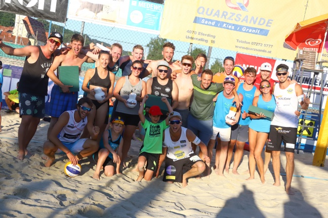 Spannendes Showmatch und unterhaltsame Spiele bei der BeachTrophy in St. Marienkirchen an der Polsenz