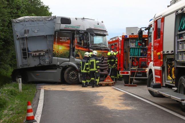 Tödlicher Verkehrsunfall auf der Innviertler Straße bei Taufkirchen an der Trattnach