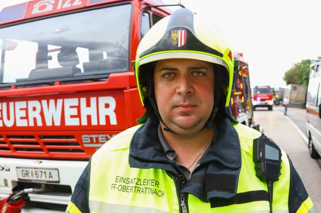 Tdlicher Verkehrsunfall auf der Innviertler Strae bei Taufkirchen an der Trattnach