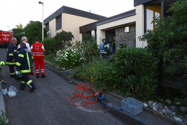 Brand eines Wäschetrockners in Thalheim bei Wels fordert zwei Verletzte