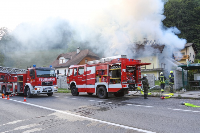 Brand eines Wohnhauses in Micheldorf in Oberösterreich