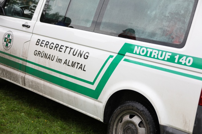 Suchaktion nach abgängigem Bergsteiger in Grünau im Almtal