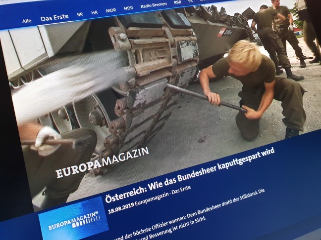 Europamagazin-Beitrag über das "kaputtgesparte Bundesheer" sorgt in Oberösterreich für Aufsehen