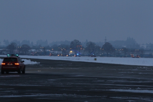 Notlandung eines Kleinflugzeuges am Welser Flugplatz endet glimpflich