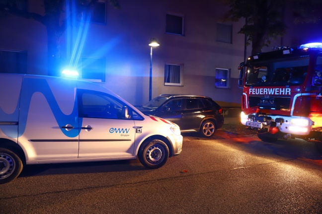 Vermuteter Gasgeruch durch defekte Gastherme in einer Wohnung in Wels-Neustadt