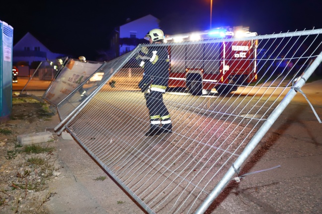 Ausläufer eines Sturmtiefs sorgen für Einsätze der Feuerwehren in einigen Regionen Oberösterreichs