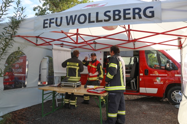 Grobrand auf Bauernhof in Krenglbach